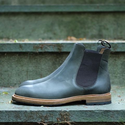 Rider Boot Co. Fritz in Maryam Waxy Salvia Horsebutt