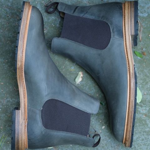 Rider Boot Co. Fritz in Maryam Waxy Salvia Horsebutt