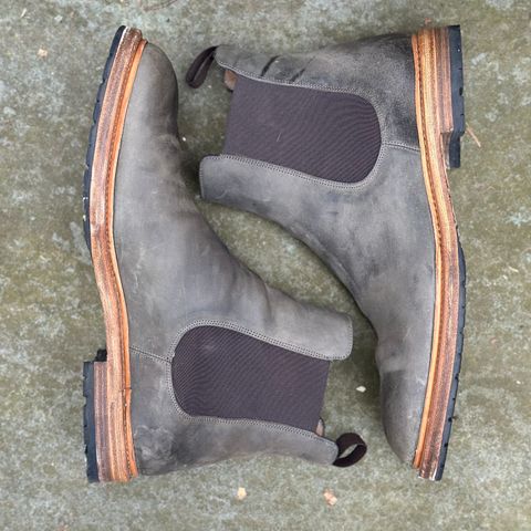 View photo of Rider Boot Co. Fritz in Maryam Waxy Salvia Horsebutt