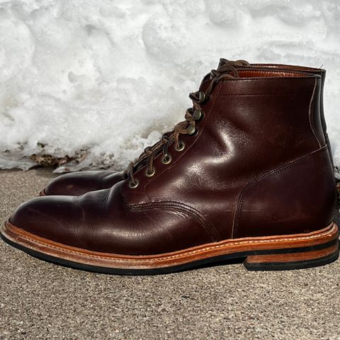 Search result thumbnail of Grant Stone Diesel Boot in Horween Crimson Chromexcel