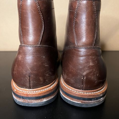 View photo of Grant Stone Diesel Boot in Horween Crimson Chromexcel