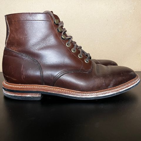 View photo of Grant Stone Diesel Boot in Horween Crimson Chromexcel