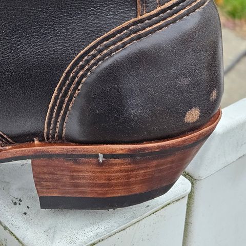 View photo of Self-Made Packer in Horween Black Chromexcel (Milled)