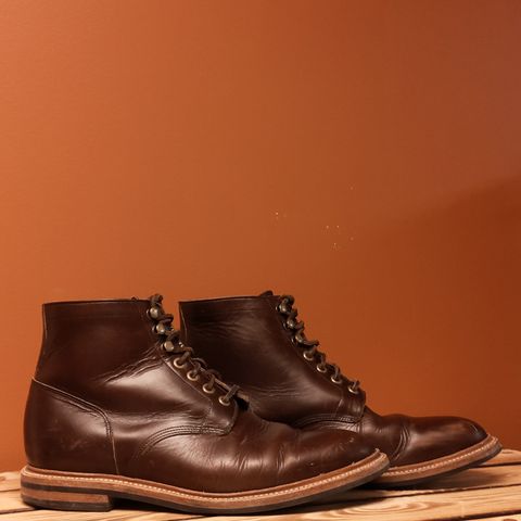 View photo of Grant Stone Diesel Boot in Horween Crimson Chromexcel