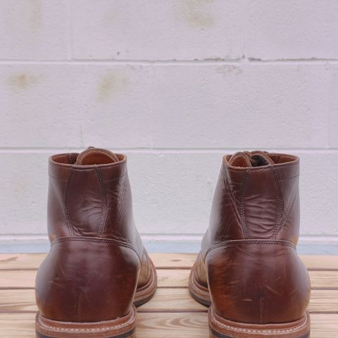 View photo of Grant Stone Diesel Boot in Horween Crimson Chromexcel