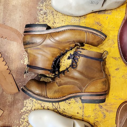 Nicks Prospector in Horween Khaki Chromepak