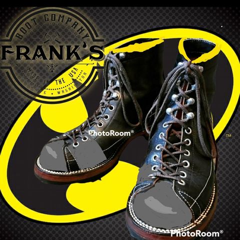 View photo of Frank's Boots Monkey Boot in Horween Black Essex