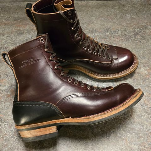 View photo of White's 350 7" Cutters in Seidel Burgundy Double Shot & Seidel Black Double Shot