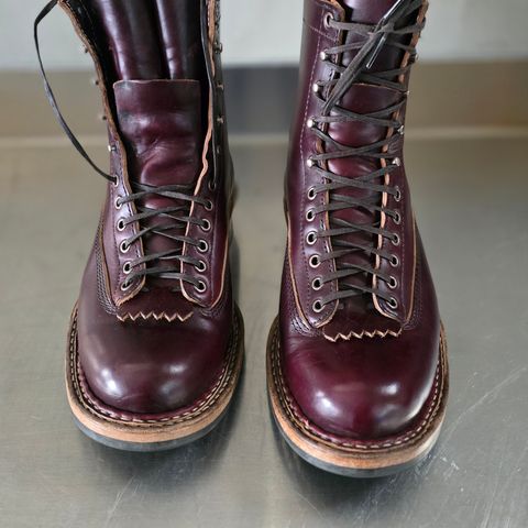 View photo of White's 350 7" Cutters in Seidel Burgundy Double Shot & Seidel Black Double Shot