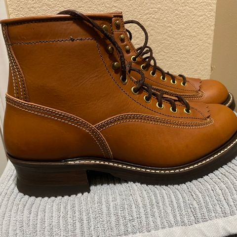 John Lofgren Donkey Puncher Boots in Badalassi Carlo Cognac Minerva