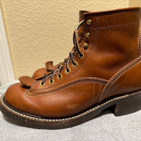 John Lofgren Donkey Puncher Boots in Badalassi Carlo Cognac Minerva