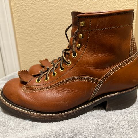 John Lofgren Donkey Puncher Boots in Badalassi Carlo Cognac Minerva
