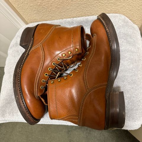 John Lofgren Donkey Puncher Boots in Badalassi Carlo Cognac Minerva