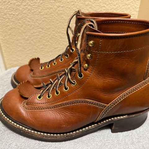 John Lofgren Donkey Puncher Boots in Badalassi Carlo Cognac Minerva