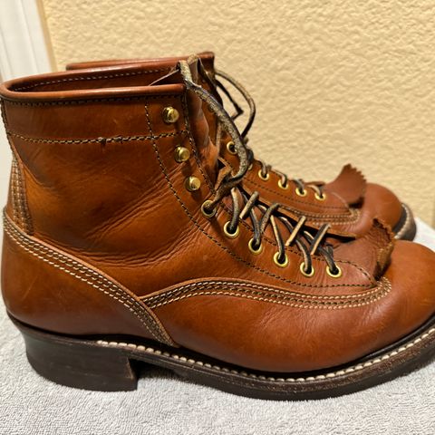 John Lofgren Donkey Puncher Boots in Badalassi Carlo Cognac Minerva