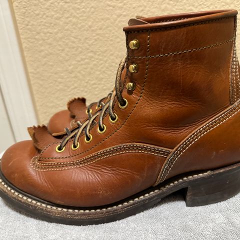 John Lofgren Donkey Puncher Boots in Badalassi Carlo Cognac Minerva