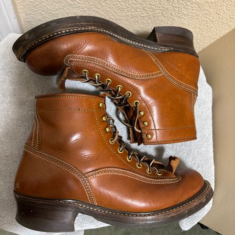 John Lofgren Donkey Puncher Boots in Badalassi Carlo Cognac Minerva