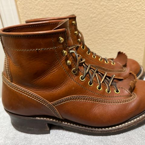 John Lofgren Donkey Puncher Boots in Badalassi Carlo Cognac Minerva