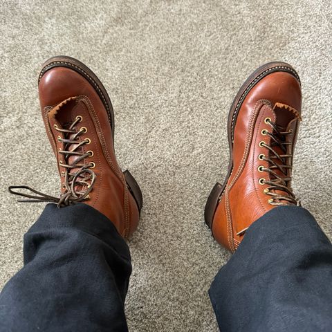 John Lofgren Donkey Puncher Boots in Badalassi Carlo Cognac Minerva