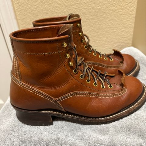 John Lofgren Donkey Puncher Boots in Badalassi Carlo Cognac Minerva
