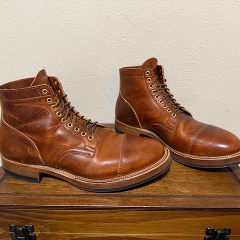 Viberg Service Boot in Horween English Tan Cypress