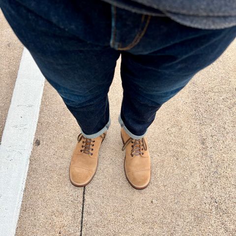Viberg Service Boot BCT in Horween Marine Field Roughout