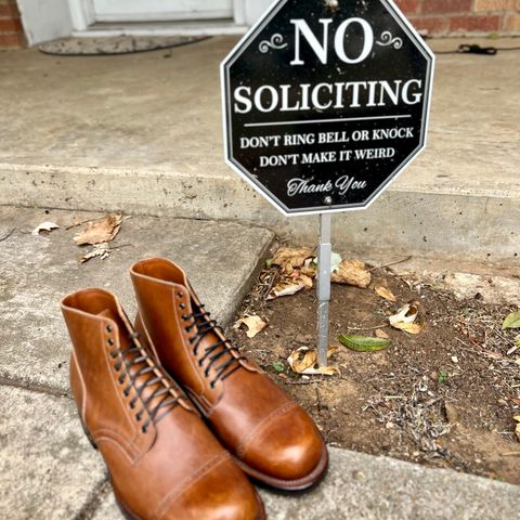 View photo of Viberg Service Boot in Conceria 800 Antique Oiled Vacchetta