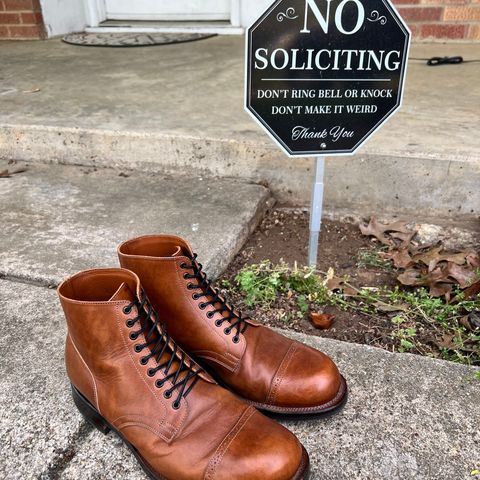 Viberg Service Boot in Conceria 800 Antique Oiled Vacchetta
