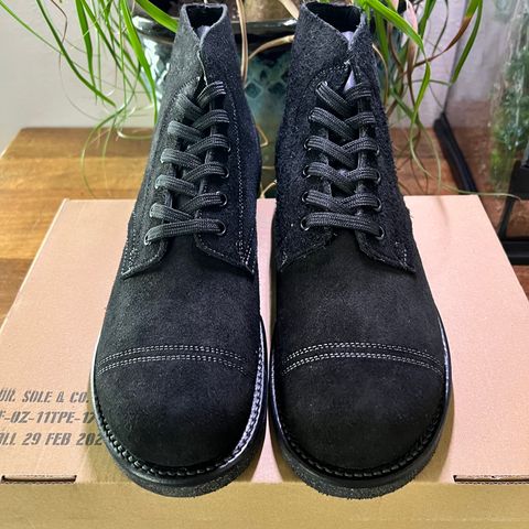 View photo of Dr. Sole OZ Trooper Service Boot in Black Oil Tanned Roughout