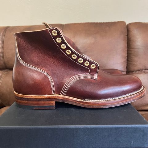 View photo of Viberg Service Boot in Horween Brown Cypress