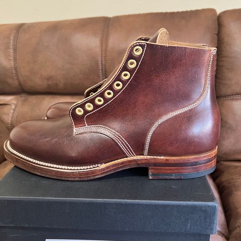 View photo of Viberg Service Boot in Horween Brown Cypress