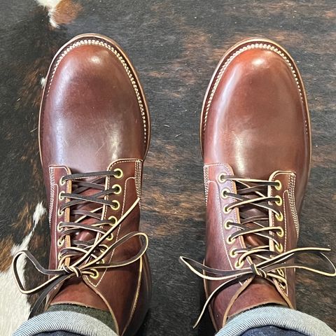 View photo of Viberg Service Boot in Horween Brown Cypress