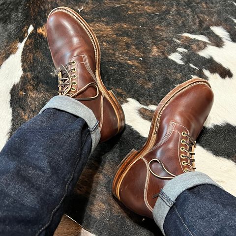 View photo of Viberg Service Boot in Horween Brown Cypress