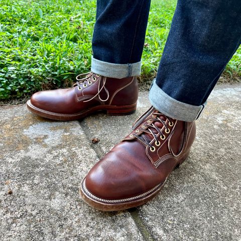 View photo of Viberg Service Boot in Horween Brown Cypress