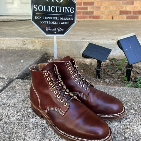 View photo of Viberg Service Boot in Horween Brown Cypress