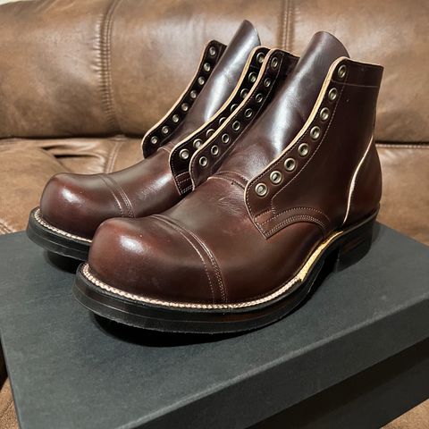 View photo of Viberg Service Boot in Horween Brown Chromexcel