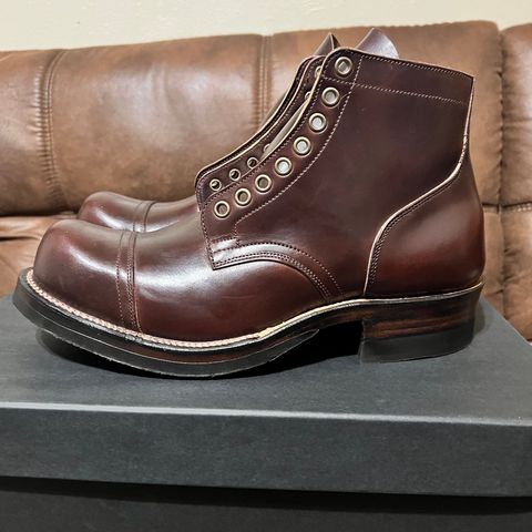 View photo of Viberg Service Boot in Horween Brown Chromexcel