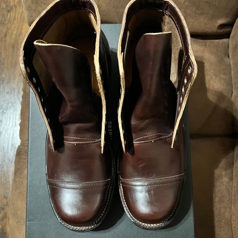 View photo of Viberg Service Boot in Horween Brown Chromexcel