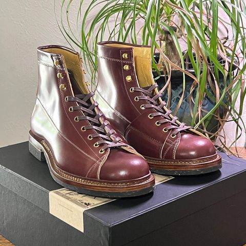 View photo of Sagara Cordmaster in Rocado Burgundy Shell Cordovan