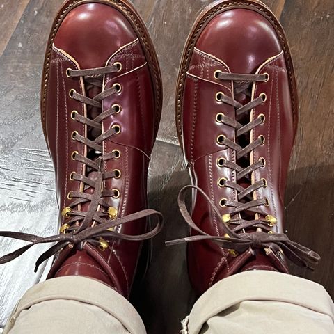 View photo of Sagara Cordmaster in Rocado Burgundy Shell Cordovan