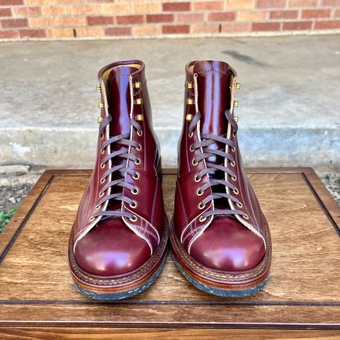 Search result thumbnail of Sagara Cordmaster in Rocado Burgundy Shell Cordovan