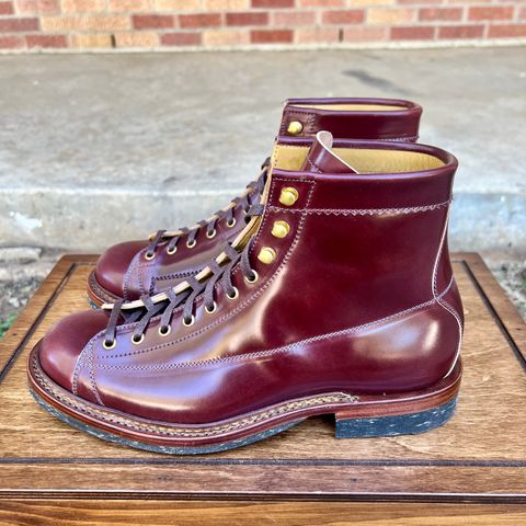 View photo of Sagara Cordmaster in Rocado Burgundy Shell Cordovan