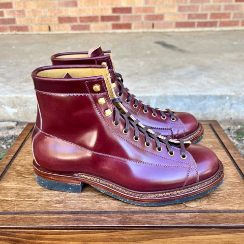 View photo of Sagara Cordmaster in Rocado Burgundy Shell Cordovan