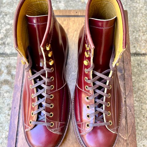 View photo of Sagara Cordmaster in Rocado Burgundy Shell Cordovan