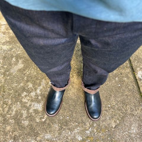 Addict X Rolling Dub Trio Casper in Black Steerhide