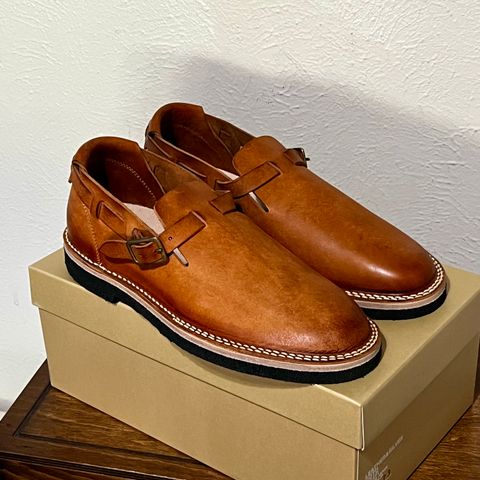 Moto Belt Slip On in Italian Cow Leather