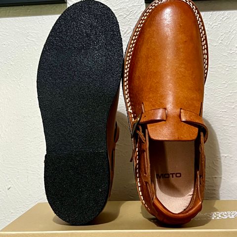 Moto Belt Slip On in Italian Cow Leather