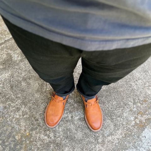 Moto Belt Slip On in Italian Cow Leather
