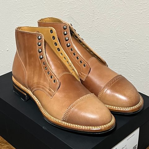 View photo of Viberg Service Boot in Horween Natural Shell Cordovan