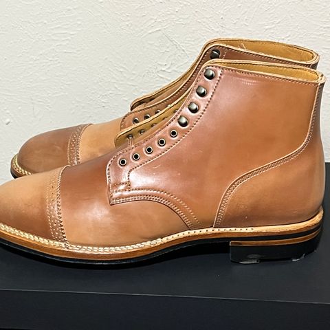 View photo of Viberg Service Boot in Horween Natural Shell Cordovan